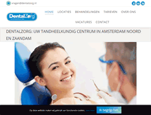 Tablet Screenshot of dentalzorg.nl